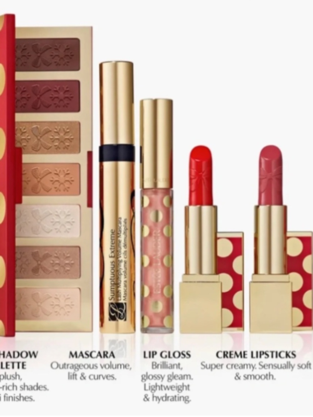 Estée Lauder Holiday Blockbuster 5 piece Full Size GLOW Makeup (WARM) Set ~ New